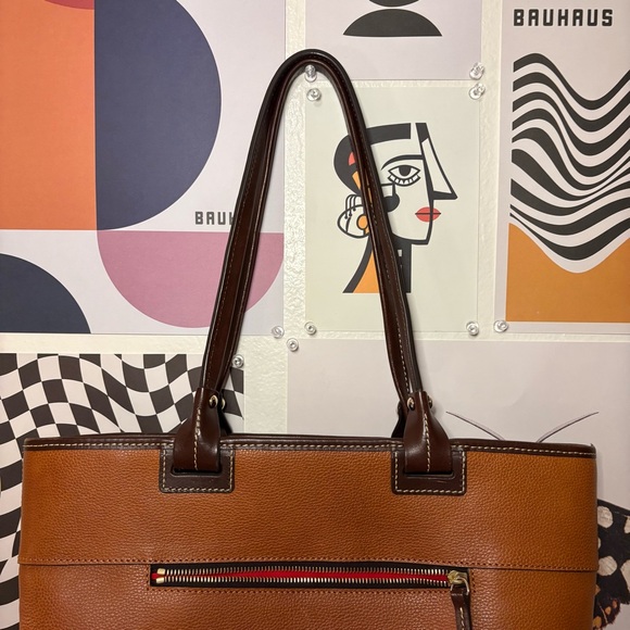 Dooney & Bourke Tan Leather Tote - Picture 3 of 8
